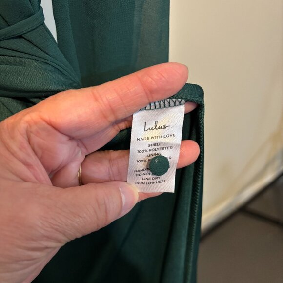 Lulus My Whole Heart Green Wrap Long Sleeve Maxi Dress - Picture 13 of 14